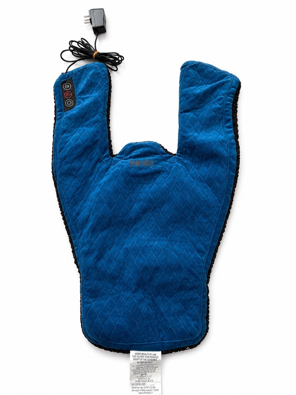 HoMedics Quilted Heated Neck & Shoulder Wrap in Deep Teal Blue